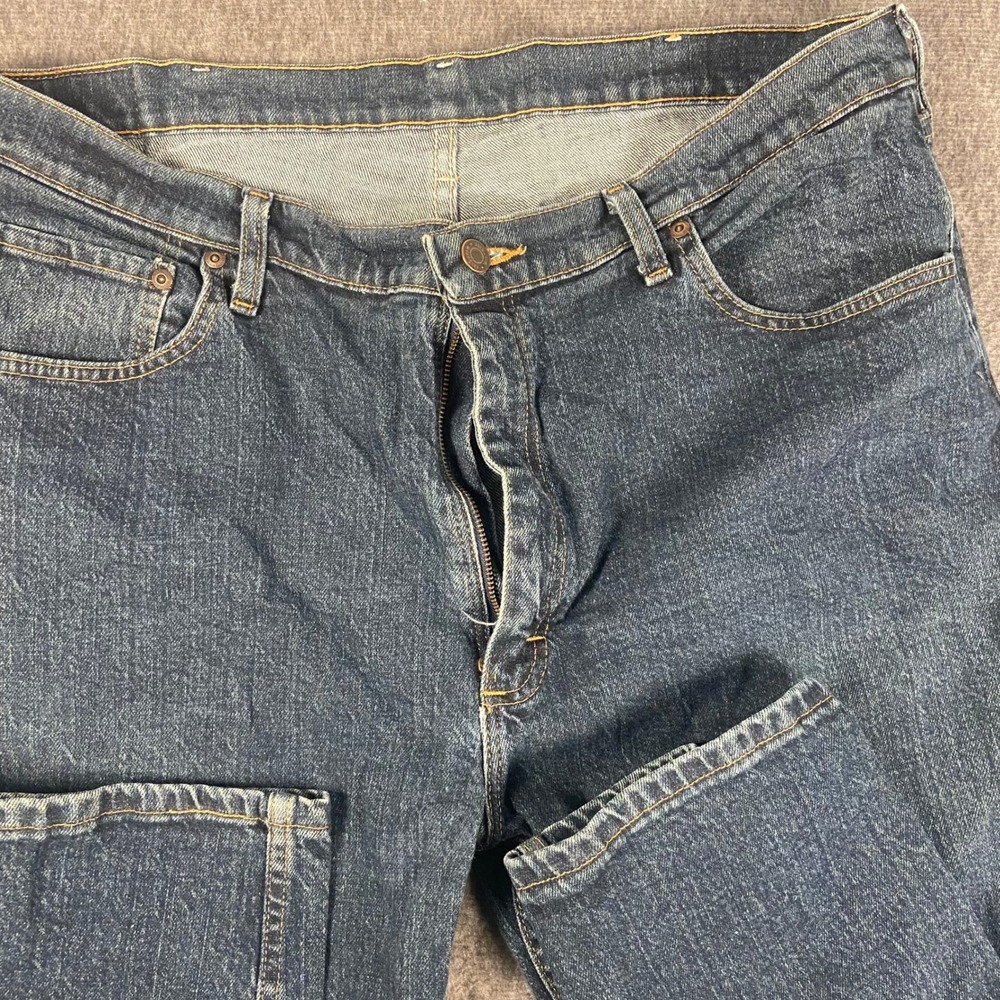 Wrangler Mens Regular Fit Jeans 38x30 Blue Denim Cotton Blend Classic - Picture 9 of 9